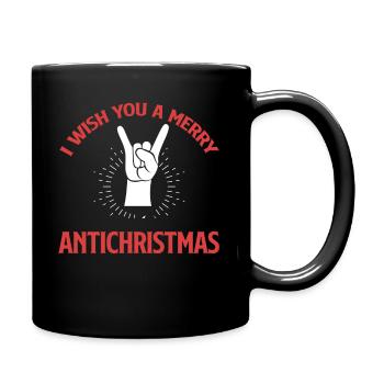 Je vous souhaite un joyeux anti-Noël - Mug uni - noir - Droite