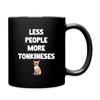 Moins de gens, plus de tonkinés, de la fourrure de ragdoll - Mug uni - noir - Droite