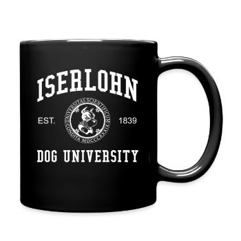 Iserlohn Dog University Universität Hochschule Uni - Full Colour Mug - black - Right