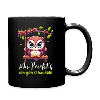 Hibou J’en ai assez Je vais balancer Gamins drôles - Mug uni - noir - Droite