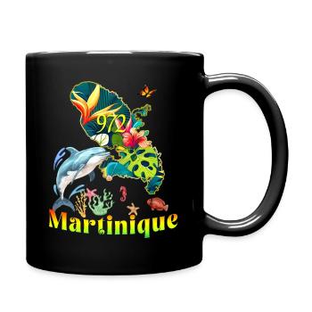 Martinique Französische Antillen Dauphin Reisen - Tasse einfarbig - Schwarz - Rechts