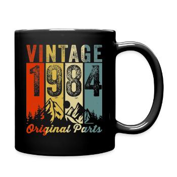 Vintage 1984 Original Parts Legend 40 Birthday - Tasse einfarbig - Schwarz - Rechts