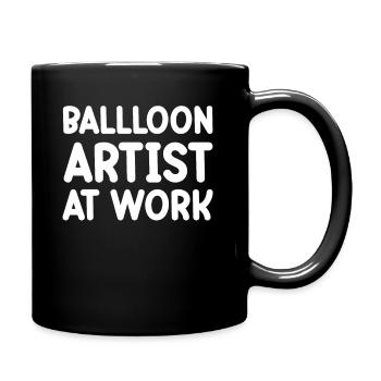 Balloon artists at work funnier - Full Colour Mug - black - Right