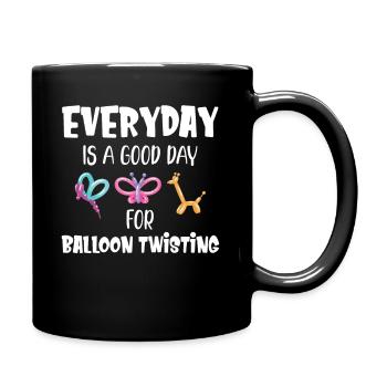 Every day is a good day for - Full Colour Mug - black - Right
