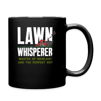 Landschaftsgärtner Rasen Flüsterer - Tasse einfarbig - Schwarz - Rechts