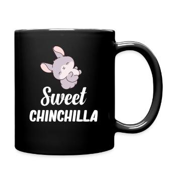 Sweet Chinchilla Lover Bunny for Babies - Full Colour Mug - black - Right