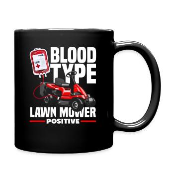 Tondeuse à gazon paysagiste Positive - Mug uni - noir - Droite