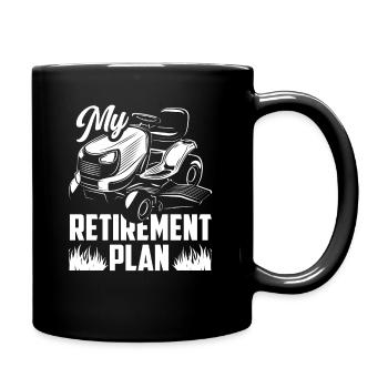 Landschaftsgärtner Rentenplan - Tasse einfarbig - Schwarz - Rechts