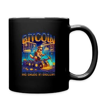 Crypto-monnaie Bitcoin BTC Satoshi Nakamoto - Mug uni - noir - Droite