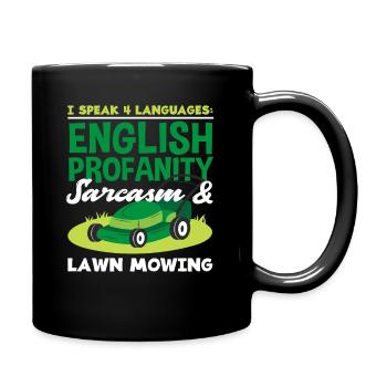 Landschaftsgärtner Sprachen - Tasse einfarbig - Schwarz - Rechts