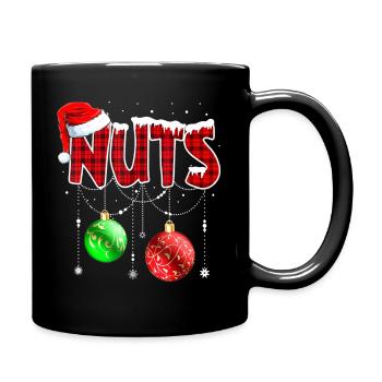 Châtaignes assorties famille drôle noix de châtaigne - Mug uni - noir - Droite