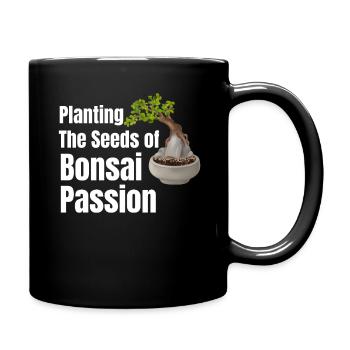 Die Samen Der Bonsai-leidenschaft Pflanzen - Tasse einfarbig - Schwarz - Rechts