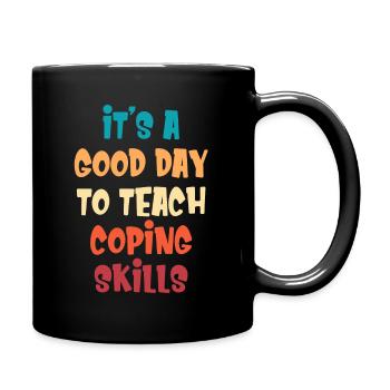 T Shirt for Bewä It's a good day to cope - Full Colour Mug - black - Right