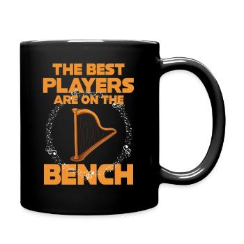 Die Besten Spieler Sitzen Auf Der Bank Harfe - Tasse einfarbig - Schwarz - Rechts
