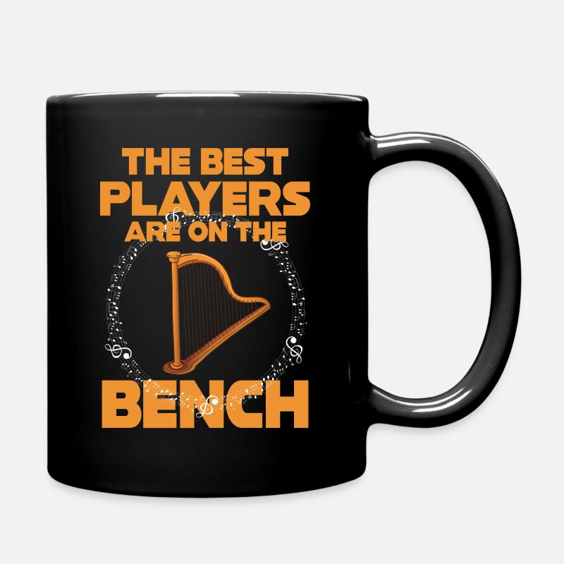 Die Besten Spieler Sitzen Auf Der Bank Harfe - Tasse einfarbig - Schwarz
