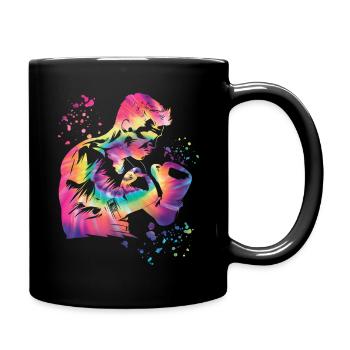Boxen Kämpfer Kinder Boxen Match Boxer - Tasse einfarbig - Schwarz - Rechts