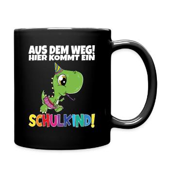 Écolier 2024 entrant à l'école - Mug uni - noir - Droite