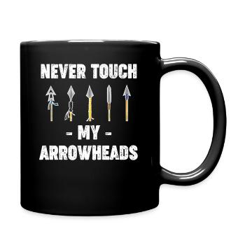 Ne touchez jamais mes pointes de flèches comme - Mug uni - noir - Droite