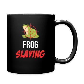Chasseurs tueurs de grenouilles Cottagecore Morilles Camping - Mug uni - noir - Droite