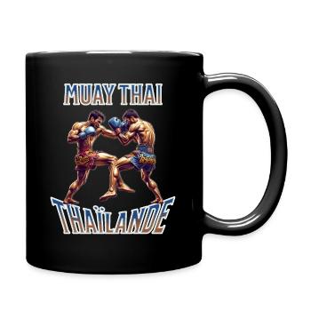 Muay thai , Boxe thaïlandaise - Mug uni - noir - Droite