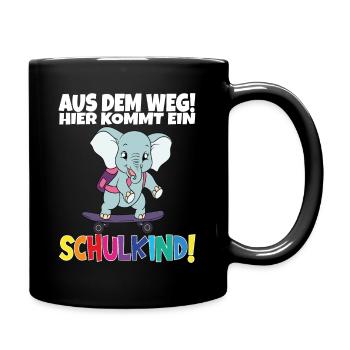 Écolier 2024 entrant à l'école - Mug uni - noir - Droite