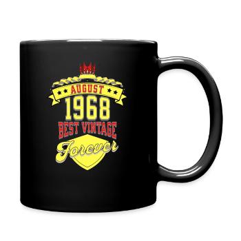 August 1968 - Best Vintage Forever - Tasse einfarbig - Schwarz - Rechts