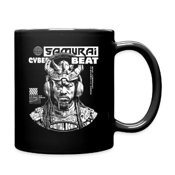 Samurai Tech: Music T-Shirt for Sci-Fi Fans - Full Colour Mug - black - Right