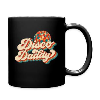 Vintage Disco Daddy Retro Matching Dad Grandpa - Tasse einfarbig - Schwarz - Rechts
