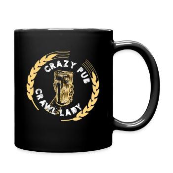 Tournée des bars Crazy Pub Crawl Lady Drinking Tour - Mug uni - noir - Droite
