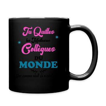 Best Female Retirement Colleague in the World - Full Colour Mug - black - Right