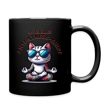 Méditation & Yoga Officiel Anti Stress - Mug uni - noir - Droite