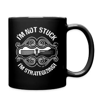 I'm Not Stuck I'm Strategizing Escape Game - Full Colour Mug - black - Right