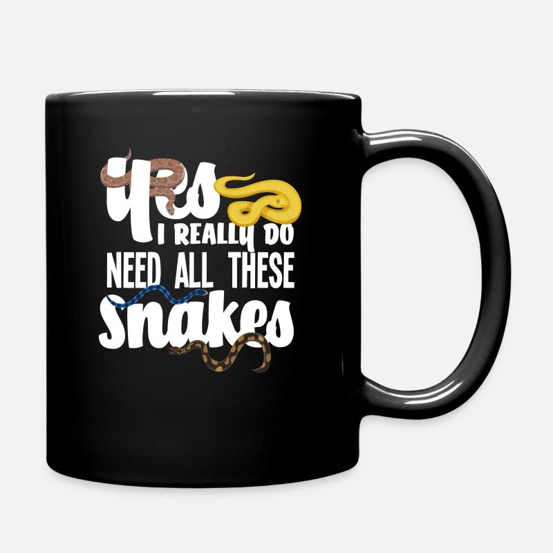 Serpent Serpent Éleveur de serpent - Mug uni - noir