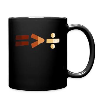 Equality Is Greater Than Division Black History - Full Colour Mug - black - Right