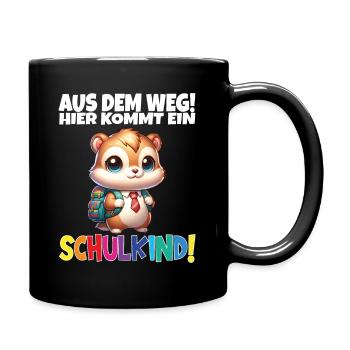 Écolier 2024 entrant à l'école - Mug uni - noir - Droite
