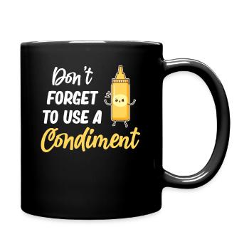 N’oubliez pas d’utiliser un - Mug uni - noir - Droite