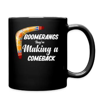 Bumerangs Feiern Ihr Comeback. Sport-jonglage. - Tasse einfarbig - Schwarz - Rechts