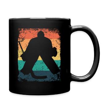 joueurs de hockey sur glace vintage hockey sur glace - Mug uni - noir - Droite