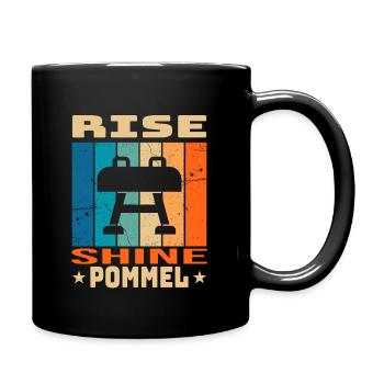 Rise Shine Pommel Retro Colors Pommel Horse - Tasse einfarbig - Schwarz - Rechts