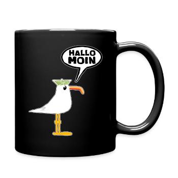 Bonjour Moin - Mug uni - noir - Droite