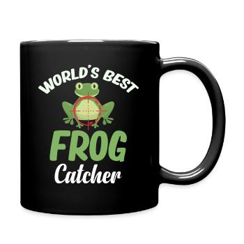 Meilleur attrape-grenouilles du monde Chasse Cottagecore Morelle - Mug uni - noir - Droite