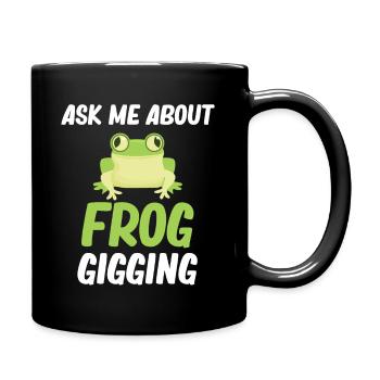 Posez-moi des questions sur le - Mug uni - noir - Droite
