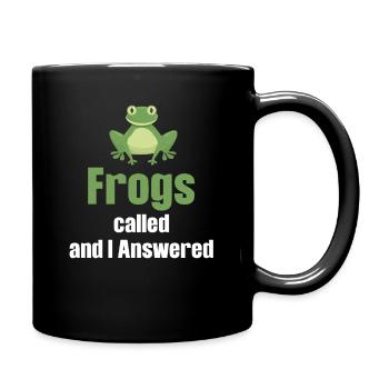 Les grenouilles ont appelé et j’ai répondu Catcher - Mug uni - noir - Droite