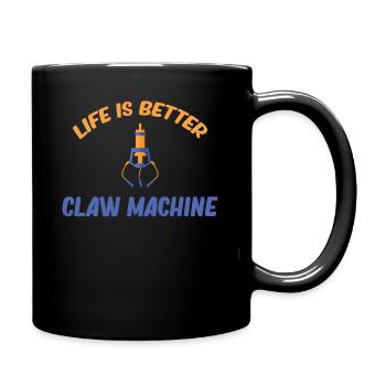 Life Is Better Claw Machine Lover Vending - Tasse einfarbig - Schwarz - Rechts