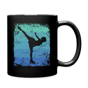 Figure Skating Figure Skating Ice Skating - Full Colour Mug - black - Right
