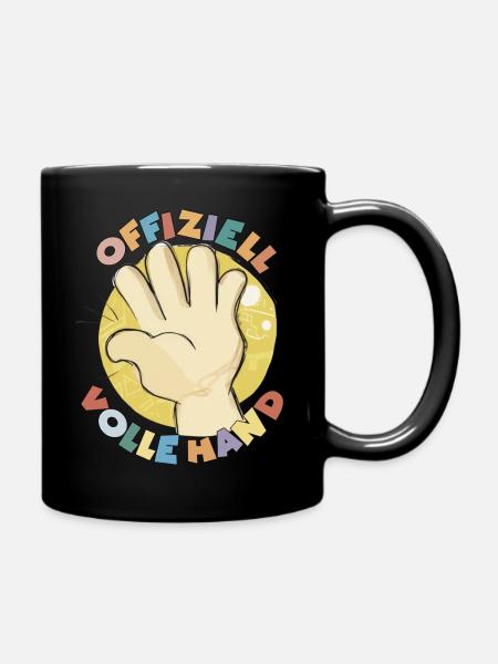 5 Jahre Jungen 5.Geburtstag Kindergeburtstag Hand - Tasse einfarbig - Schwarz