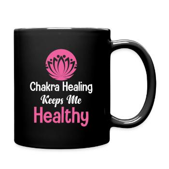 Reiki Is My Jam Chakra Healing, Buddhist - Full Colour Mug - black - Right