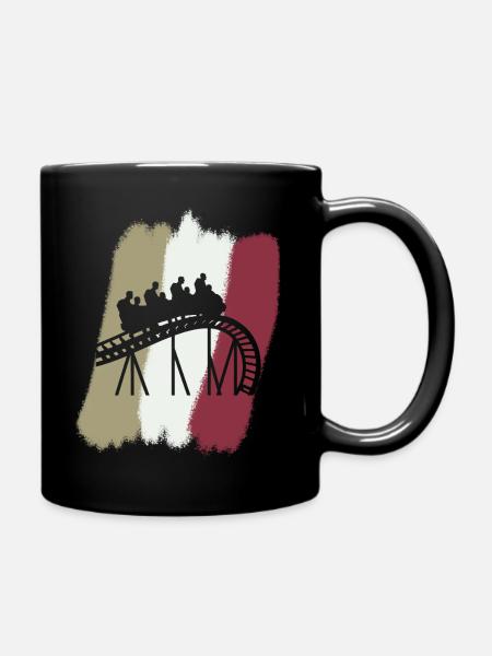 Rummel Riesenrad - Tasse einfarbig - Schwarz
