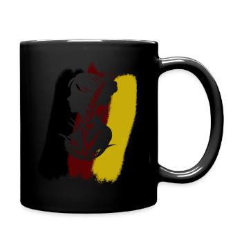 Vegan Plant-Based Animal Rights - Full Colour Mug - black - Right