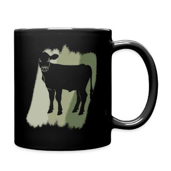 Vegan Animal Rights Fleisch - Tasse einfarbig - Schwarz - Rechts